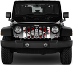 Arkansas Grunge State Flag Grille Insert
