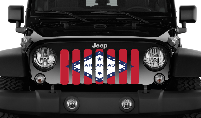 Arkansas State Flag Grille Insert