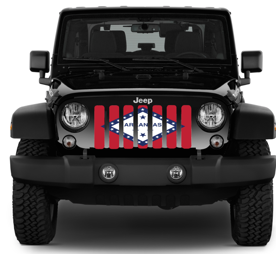 Arkansas State Flag Grille Insert