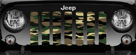 Army Woodland Camo Grille Insert