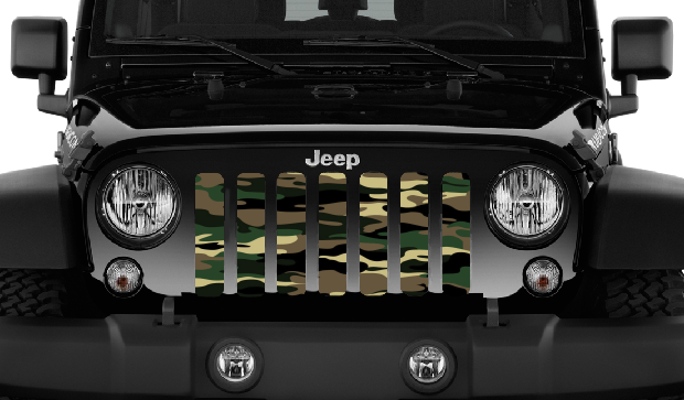 Army Woodland Camo Grille Insert