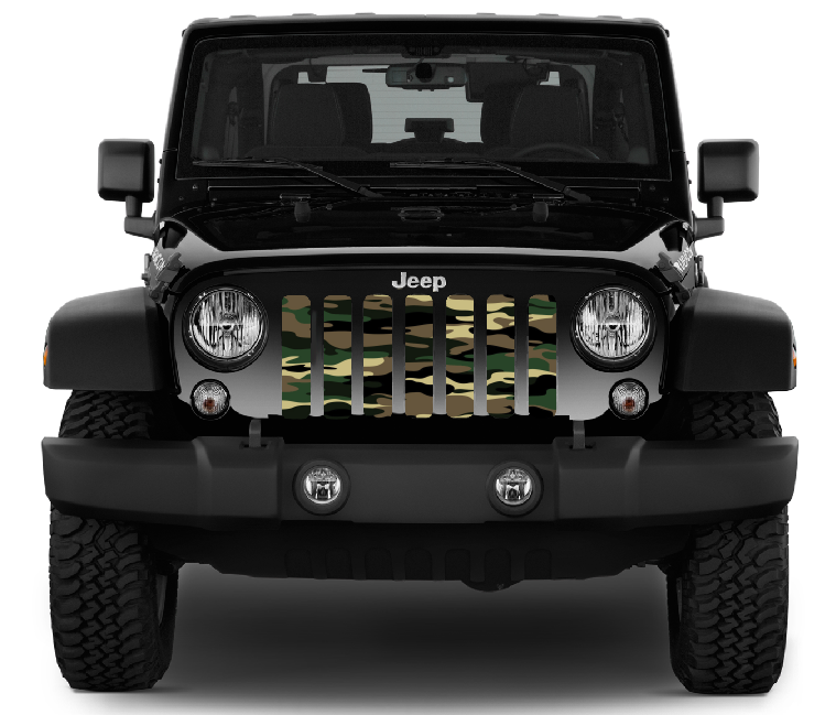 Army Woodland Camo Grille Insert