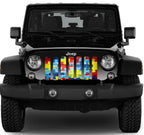 Autism Awareness Wood Plank Puzzle Piece Grille Insert