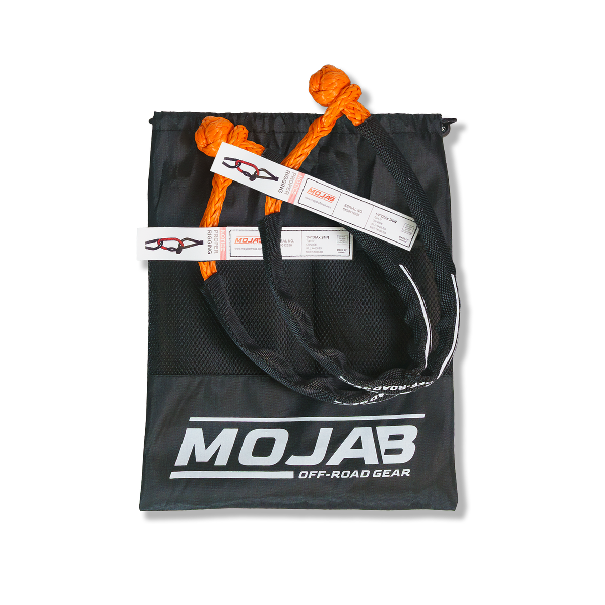 Soft Shackle 1/4'' x 24'' Set of 2 Shackles