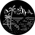 Beach & Mountain Black Spare Tire Cover