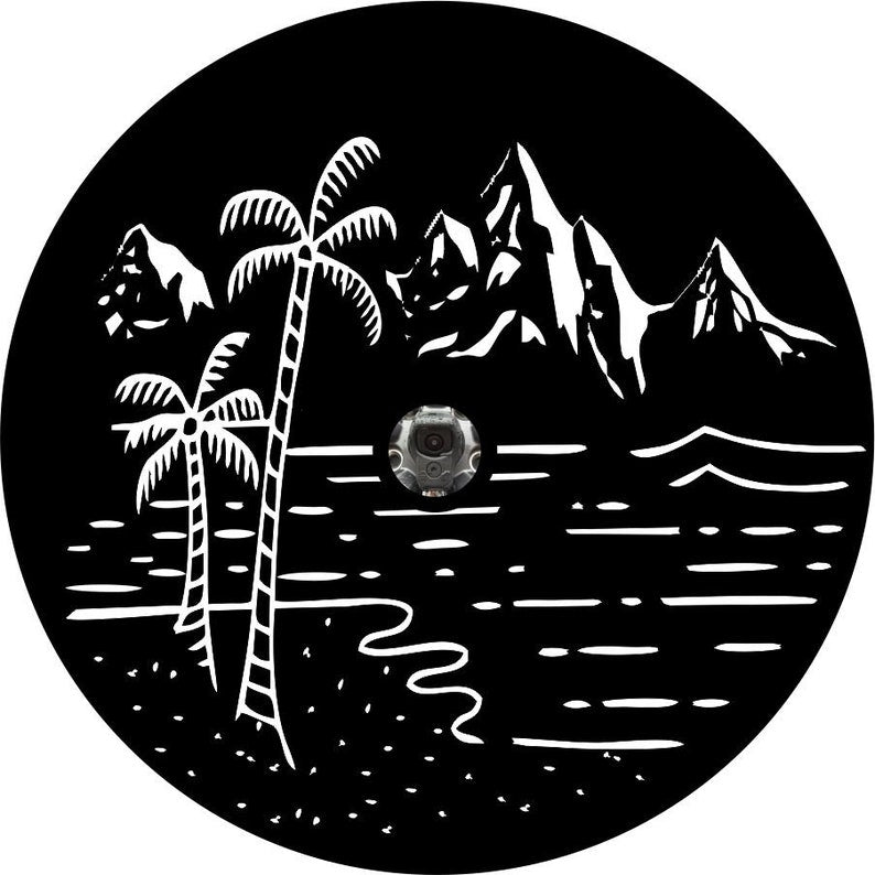 Beach & Mountain Black Spare Tire Cover