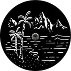 Beach & Mountain Black Spare Tire Cover