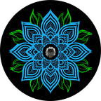 Teal & Purple Mandala Spare Tire Cover