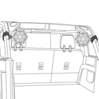 Ford Bronco 6th Gen OEM Roll Bar Clamps for Marine Towers NXL-X and CF-X Series.
