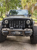 Black and White Camo Flag Grille Insert