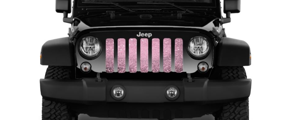 Baby Pink Fleck Print Grille Insert