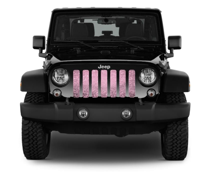 Baby Pink Fleck Print Grille Insert