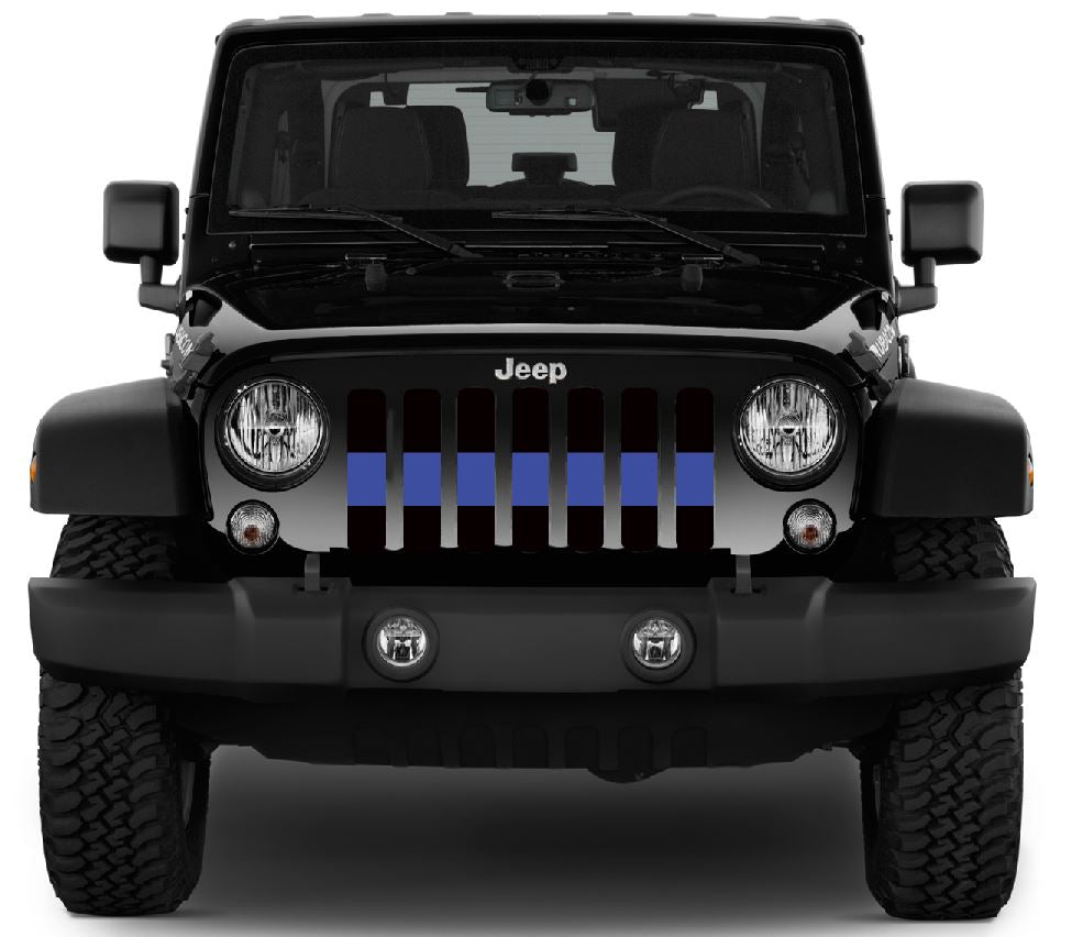 Back the Blue Line Grille Insert (Thin Blue Line)