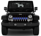 Back the Blue Line Grille Insert (Thin Blue Line)
