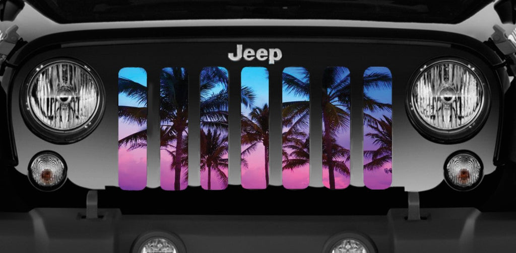 Beach Palm Tree Grille Insert