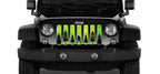 Bigfoot - Bright Green Background Grille Insert