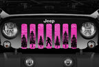 Platinum Bigfoot Bright Pink Background Grille Insert