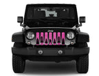 Bigfoot - Bright Pink Background Grille Insert