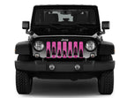 Platinum Bigfoot Bright Pink Background Grille Insert