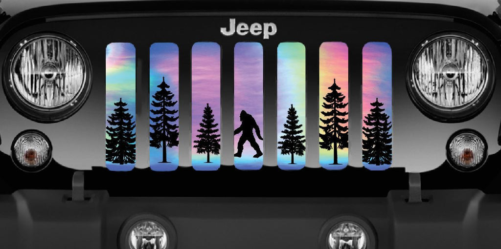 Platinum Bigfoot Rainbow Chrome Background Grille Insert