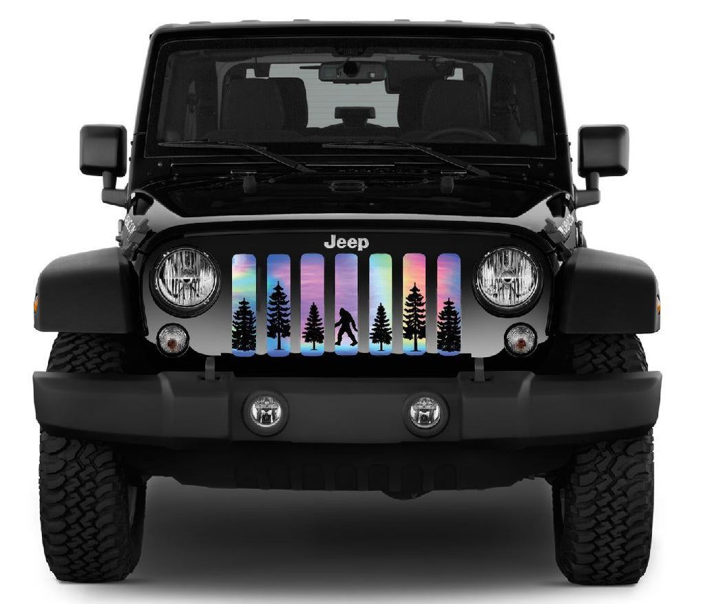 Platinum Bigfoot Rainbow Chrome Background Grille Insert