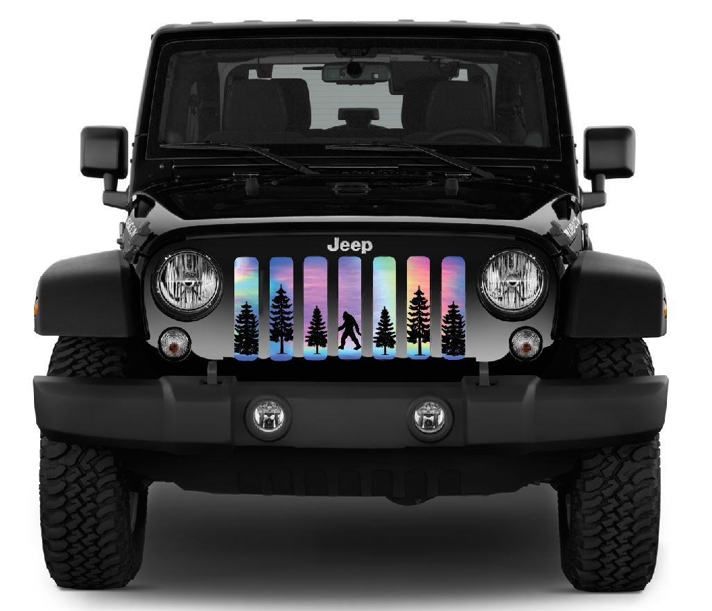 Platinum Bigfoot Rainbow Chrome Background Grille Insert