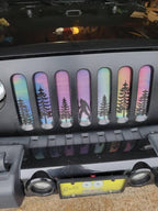 Platinum Bigfoot Rainbow Chrome Background Grille Insert