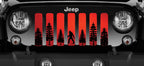 Bigfoot - Red Background Grille Insert