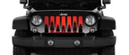 Platinum Bigfoot Red Background Grille Insert
