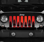 Platinum Bigfoot Red Background Grille Insert