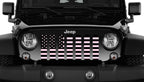 Black and Baby Pink American Flag Grille Insert