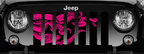 Black & Hot Pink Octopus Grille Insert