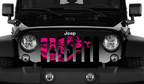 Black & Hot Pink Octopus Grille Insert