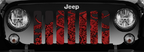 Black & Red Octopus Grille Insert