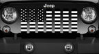 Platinum Black and White American Flag Grille Insert