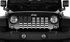Platinum Black and White American Flag Grille Insert