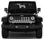 Platinum Black and White American Flag Grille Insert