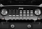 Platinum Black and White American Flag Grille Insert