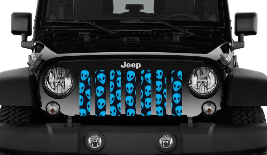 Blue Aliens Grille Insert