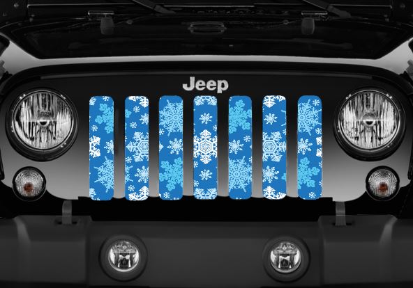 Blue Snowflakes Grille Insert