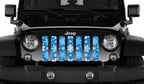 Blue Snowflakes Grille Insert