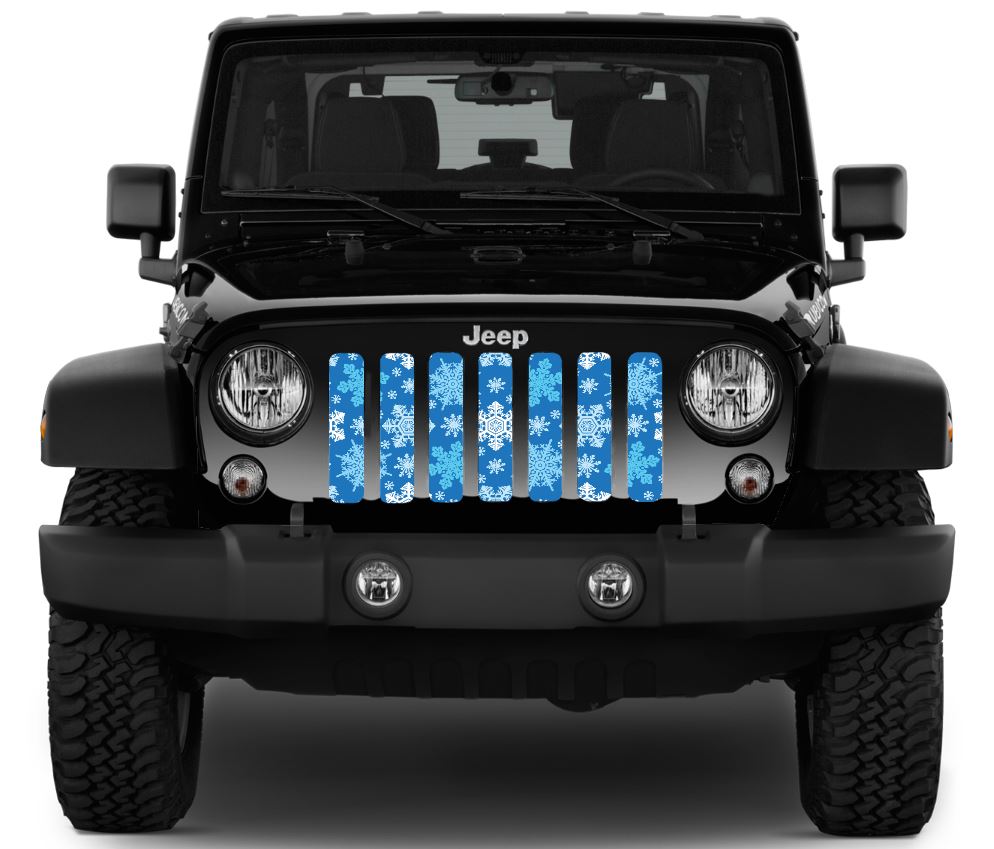 Blue Snowflakes Grille Insert