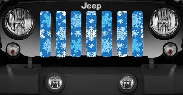 Blue Snowflakes Grille Insert
