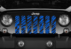 Platinum Blue Zebra Print Grille Insert