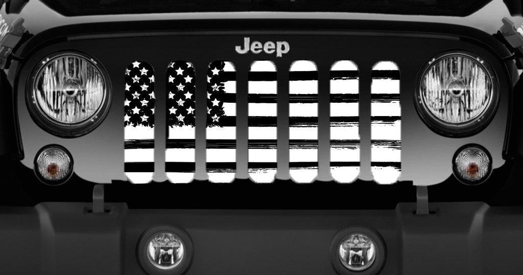 Bold Victory American Flag Jeep Grille Insert
