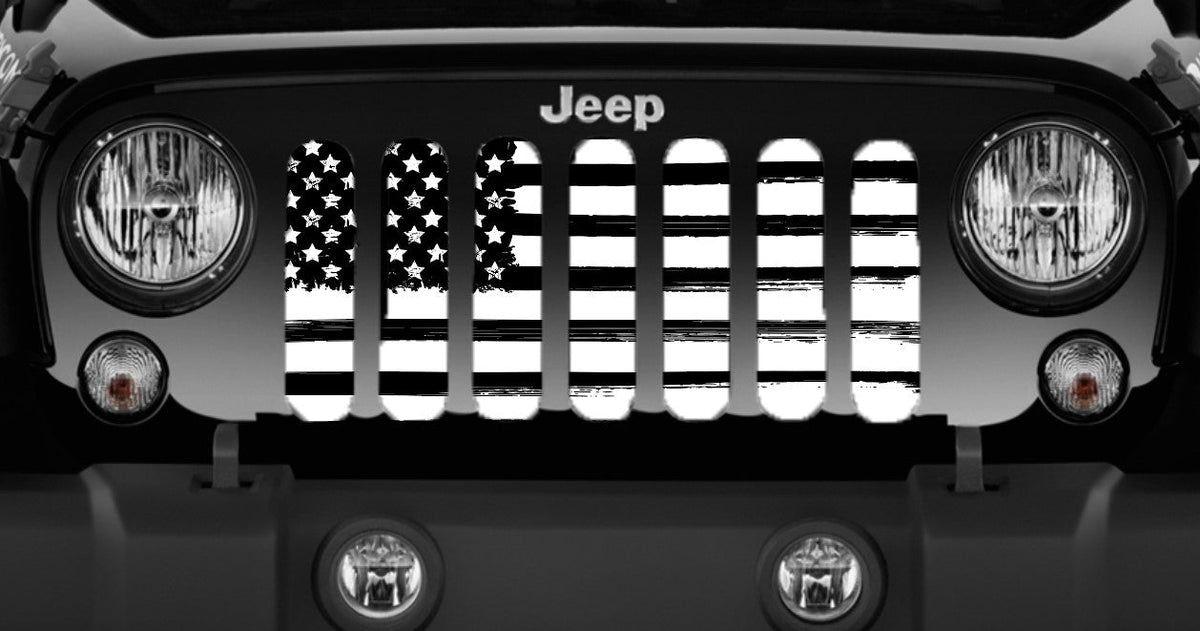Bold Victory American Flag Jeep Grille Insert
