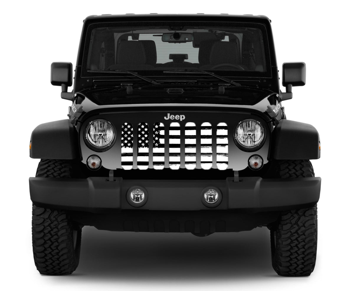 Bold Victory American Flag Jeep Grille Insert