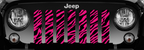 Bright Pink Zebra Grille Insert