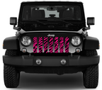 Platinum Bright Pink Zebra Print Grille Insert