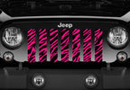 Platinum Bright Pink Zebra Print Grille Insert